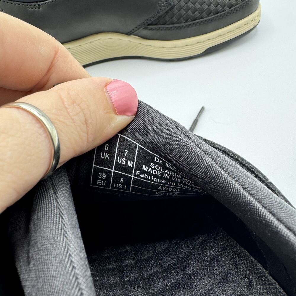 Dr Maertens Solaris Woven 3 Eye Black Oxford Sneaker Shoes Womens 8 New In Box - Picture 9 of 9